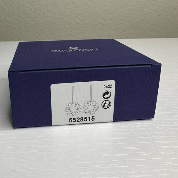 Swarovski Bella Blue earrings Rhodium plated - Picture 7 of 7